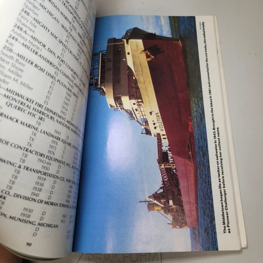 Know Your Ships 1991 Seaway Issue Great Lakes Marine Publishing Thomas Manse